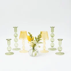 New Mrs. Alice Eden Green & Yellow Candlescape