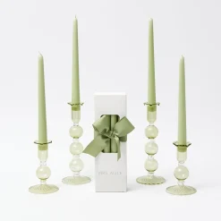 Discount Mrs. Alice Eden Green Candle Set (Spring Green)