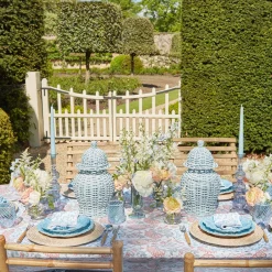 Clearance Mrs. Alice Edie Blue Coral Napkins (Set Of 4)