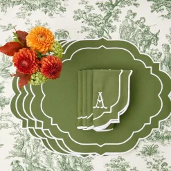 Mrs. Alice Edie Moss Green Napkins (Set Of 4)