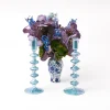 Mrs. Alice Elodie Blue Candle Holders (Pair)