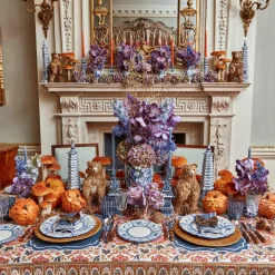 Mrs. Alice Elodie Blue Candle Holder Set