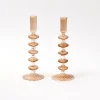 Online Mrs. Alice Elodie Chestnut Candle Holder (Pair)