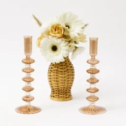 Online Mrs. Alice Elodie Chestnut Candle Holder (Pair)