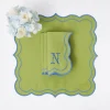 Mrs. Alice Eloise Green And Blue Napkins (Set Of 4)