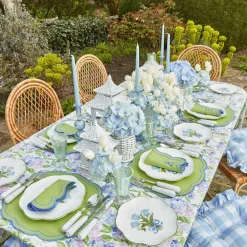 Mrs. Alice Eloise Green And Blue Napkins (Set Of 4)