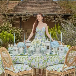 Mrs. Alice Eloise Green And Blue Napkins (Set Of 4)
