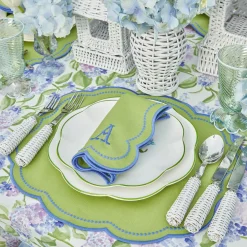 Discount Mrs. Alice Eloise Green And Blue Placemats (Set Of 4)
