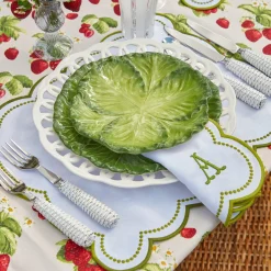 Discount Mrs. Alice Elsa White & Green Napkins (Set Of 4)