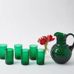 Discount Mrs. Alice Emerald Green Hobnail Glasses (Set Of 6)