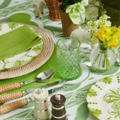 Clearance Mrs. Alice Emerald Hobnail Glasses & Jug Set