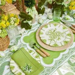 Clearance Mrs. Alice Emerald Hobnail Glasses & Jug Set