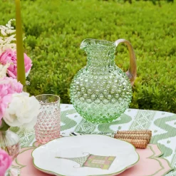Discount Mrs. Alice Emerald Hobnail Jug & Rose Handle
