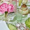 Hot Mrs. Alice Emerald Hobnail Jug With Rose Handle & Glasses (Set Of 6)