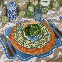 Online Mrs. Alice Eve Blue Linen Napkins (Set Of 4)