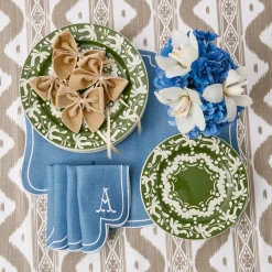 Online Mrs. Alice Eve Blue Linen Napkins (Set Of 4)