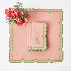 Clearance Mrs. Alice Fleur Pink Napkins (Set Of 4)