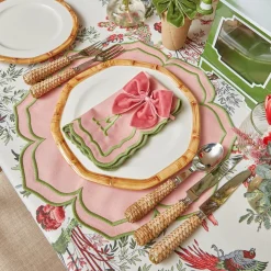 Clearance Mrs. Alice Fleur Pink Napkins (Set Of 4)