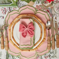 New Mrs. Alice Fleur Pink Placemats & Napkins (Set Of 4)