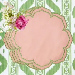 Hot Mrs. Alice Fleur Pink Placemats (Set Of 4)