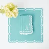 Best Mrs. Alice Fleur Turquoise Napkins (Set Of 4)