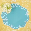 New Mrs. Alice Fleur Turquoise Placemats (Set Of 4)