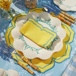 Hot Mrs. Alice Fleur Yellow Napkins (Set Of 4)