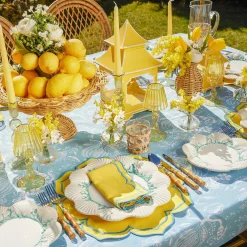 Outlet Mrs. Alice Fleur Yellow Placemats & Napkins (Set Of 4)