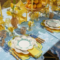 Outlet Mrs. Alice Fleur Yellow Placemats & Napkins (Set Of 4)