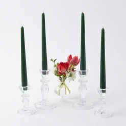 New Mrs. Alice Forest Green Candles (Set Of 8)