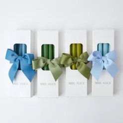 New Mrs. Alice Forest Green Candles (Set Of 8)