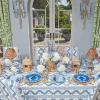 New Mrs. Alice French Blue Garland Dinner & Starter Plates (Set Of 8)