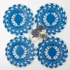 Mrs. Alice French Blue Garland Dinner & Starter Plates (Set Of 8)
