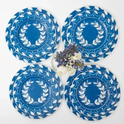 Mrs. Alice French Blue Garland Dinner & Starter Plates (Set Of 8)