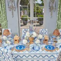 Mrs. Alice French Blue Garland Dinner & Starter Plates (Set Of 8)