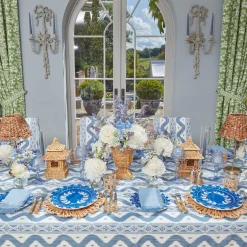 Discount Mrs. Alice French Blue Garland Dinner Plates (Set Of 4)