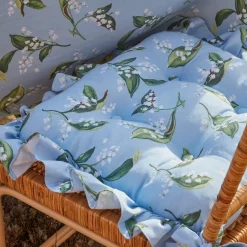 Sale Mrs. Alice Frilled Lily Of The Valley Seat Pad Cushion