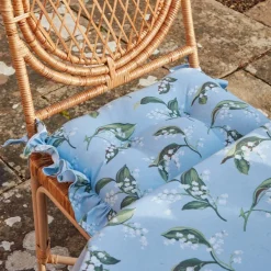 Sale Mrs. Alice Frilled Lily Of The Valley Seat Pad Cushion