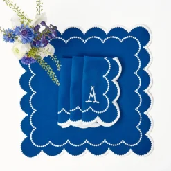 Outlet Mrs. Alice Gabrielle Blue Napkins (Set Of 4)