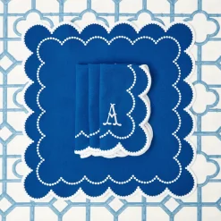 Outlet Mrs. Alice Gabrielle Blue Napkins (Set Of 4)