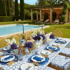 New Mrs. Alice Gabrielle Blue Placemats & Napkins (Set Of 4)