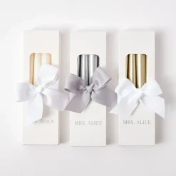 Best Mrs. Alice Gold Candles (Set Of 8)