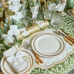 Mrs. Alice Gold Garland Starter Plates (Set Of 4)