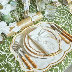 Mrs. Alice Gold Garland Starter Plates (Set Of 4)