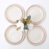Hot Mrs. Alice Gold Garland Starter Plates (Set Of 4)