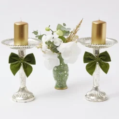 Outlet Mrs. Alice Gold Pillar Candles (Set Of 4)