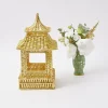 Mrs. Alice Gold Rattan Pagoda Lantern