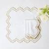 New Mrs. Alice Gold Snowflake Napkins (Set Of 4)
