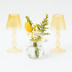 Outlet Mrs. Alice Green & Yellow Parrot Candlescape