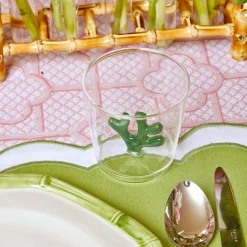 Clearance Mrs. Alice Green Coral Glasses (Set Of 4)
